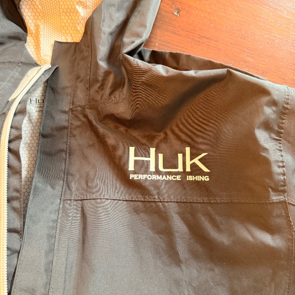 HUK Boys Packable Rain/Fishing Jacket